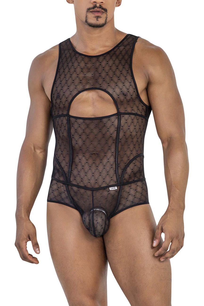 CandyMan 99794 Mesh Bodysuit Color Black