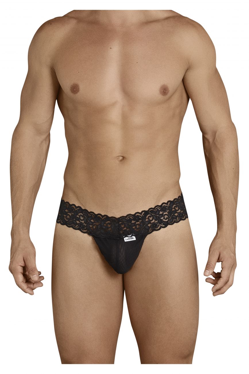 KAMAMEN Mens Sexy Lace Erotic Briefs Underwear G-String Mesh