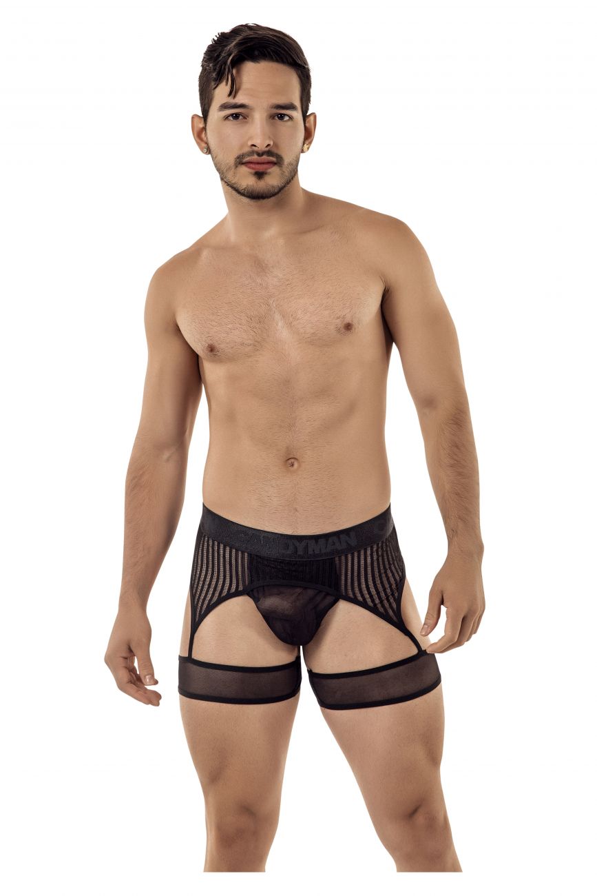 KAMAMEN Mens Sexy Lace Erotic Briefs Underwear G-String Mesh