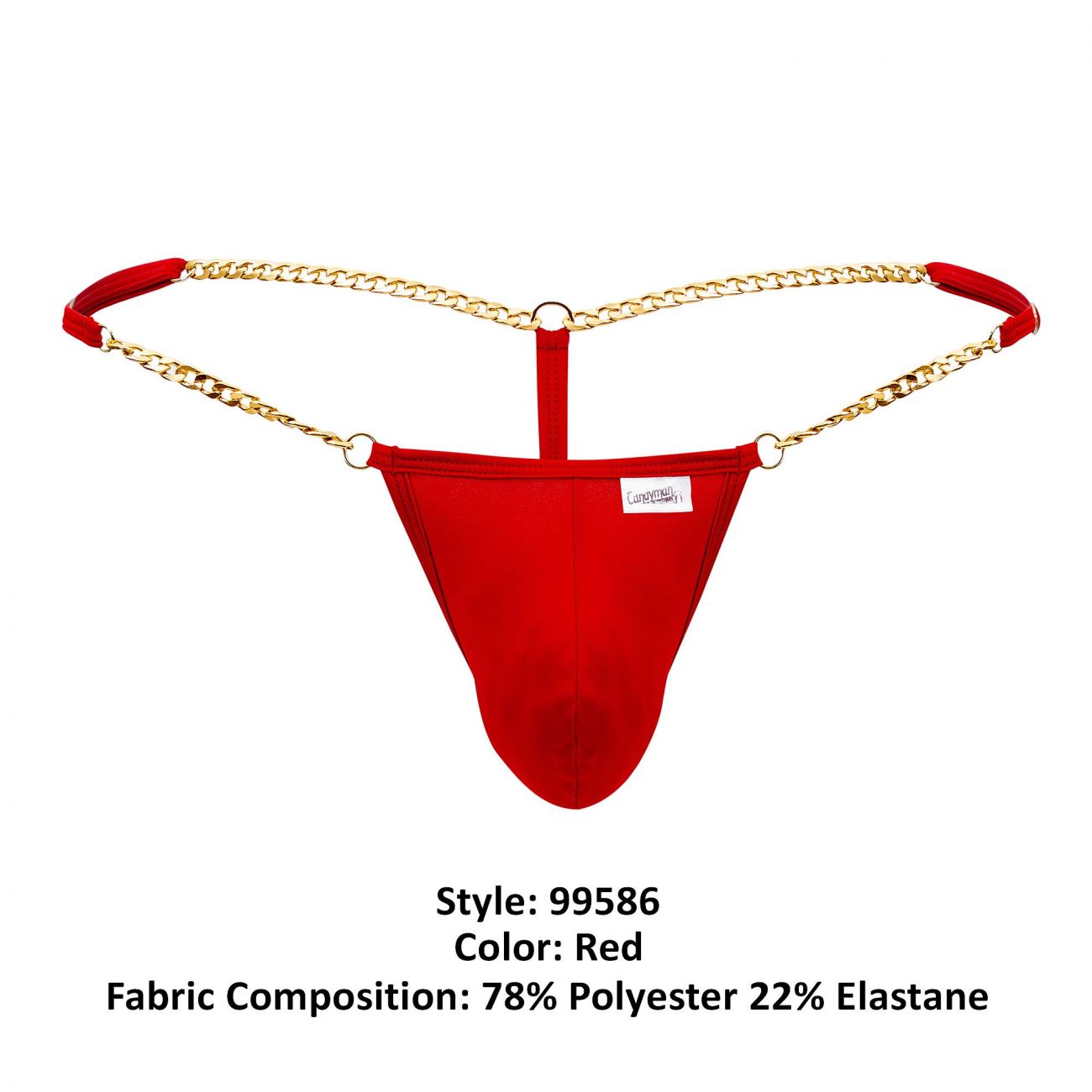 CandyMan 99586 Chain G-String Color Red – D.U.A.